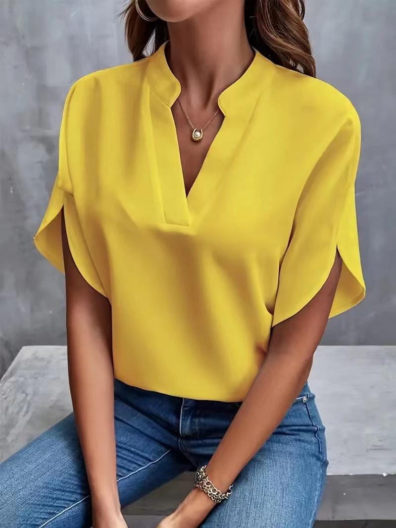 La blouse fluide col V à mancherons | Blouses et chemises Blouses et chemises Blouses et chemises