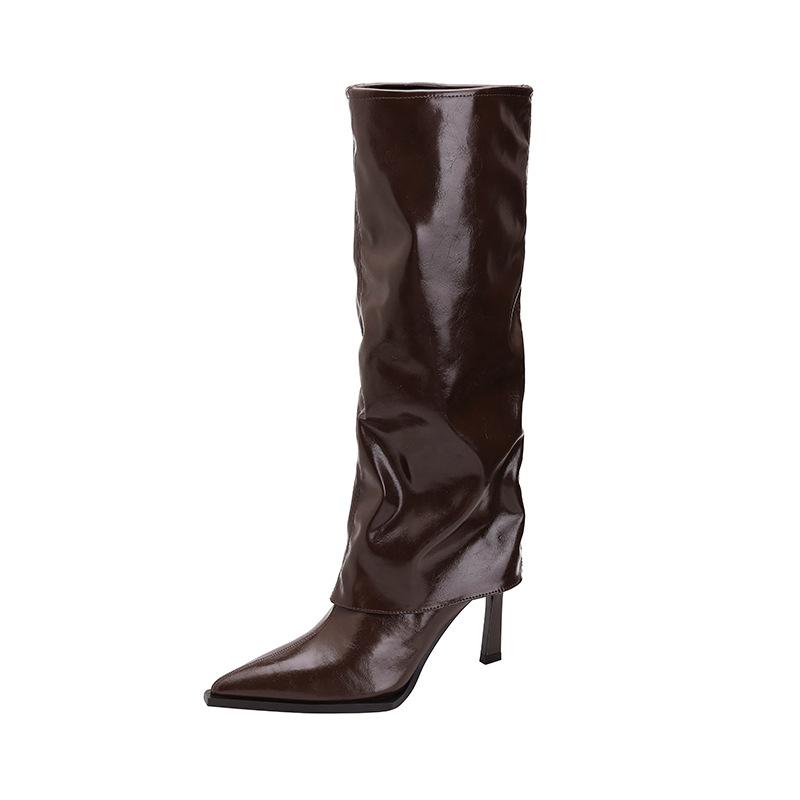 La botte mi-mollet guêtre Fave Femme | Bottes Femme Bottes Bottes