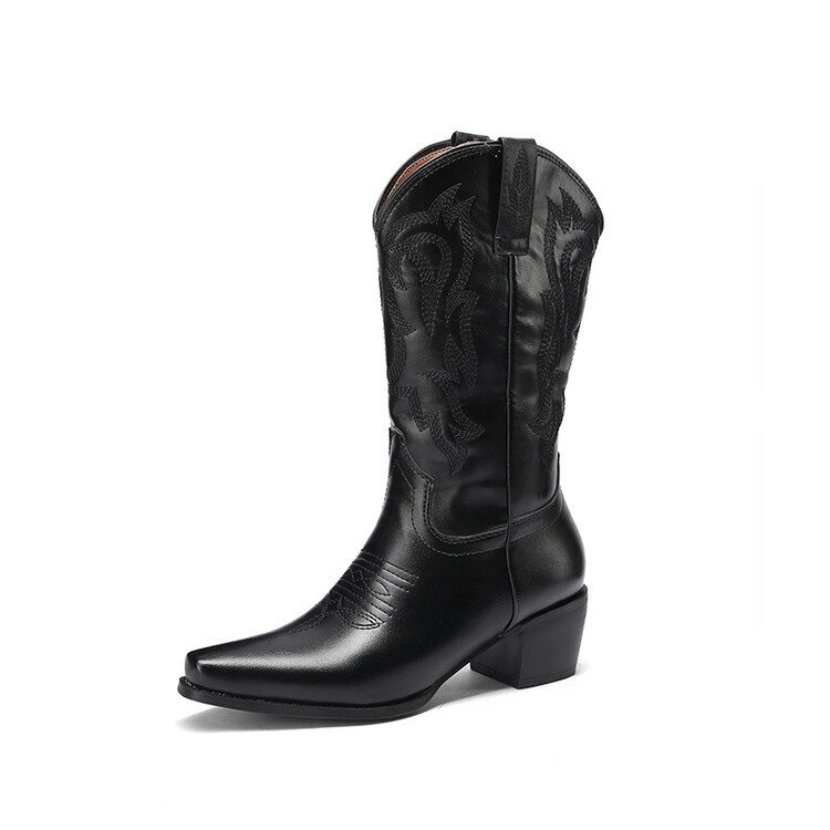 La botte western Dagget suède noir Femme | Bottes Femme Bottes Bottes