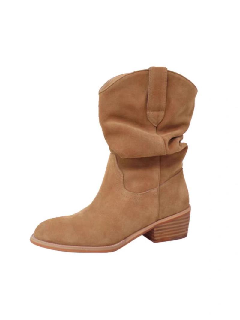 La botte western suède Lewisham | Bottes Femme Bottes Bottes