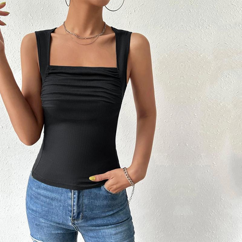 La camisole col carré larges bretelles | Camisoles Camisoles Camisoles