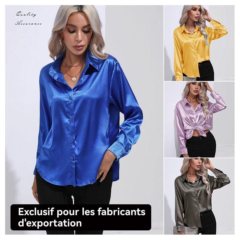 La chemise ample satin soyeux | Blouses et chemises Blouses et chemises Blouses et chemises