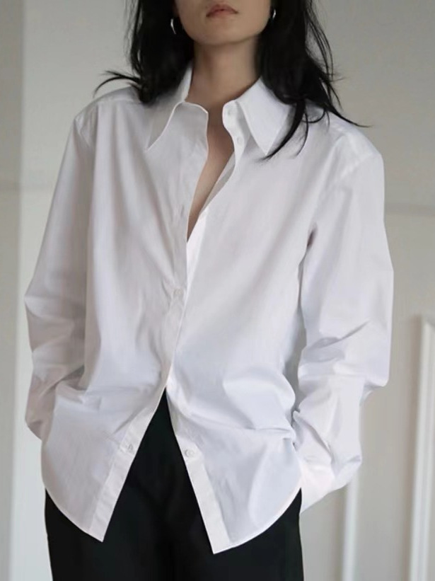 La chemise en popeline coupe ajustée | Blouses et chemises Blouses et chemises Blouses et chemises