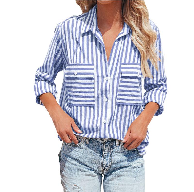 La chemise rayures poche plaquée | Blouses et chemises Blouses et chemises Blouses et chemises