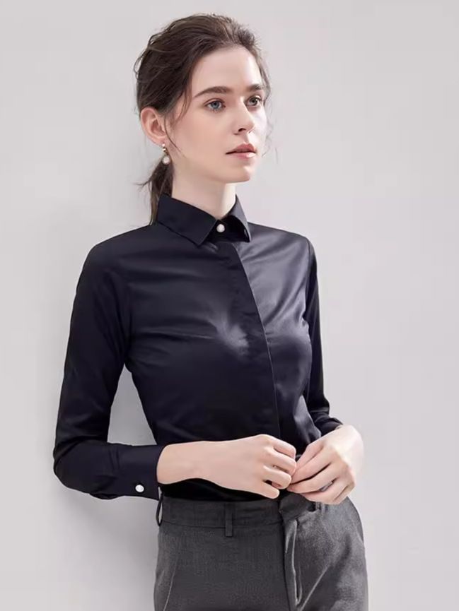 La chemise satinée minimaliste | Blouses et chemises Blouses et chemises Blouses et chemises