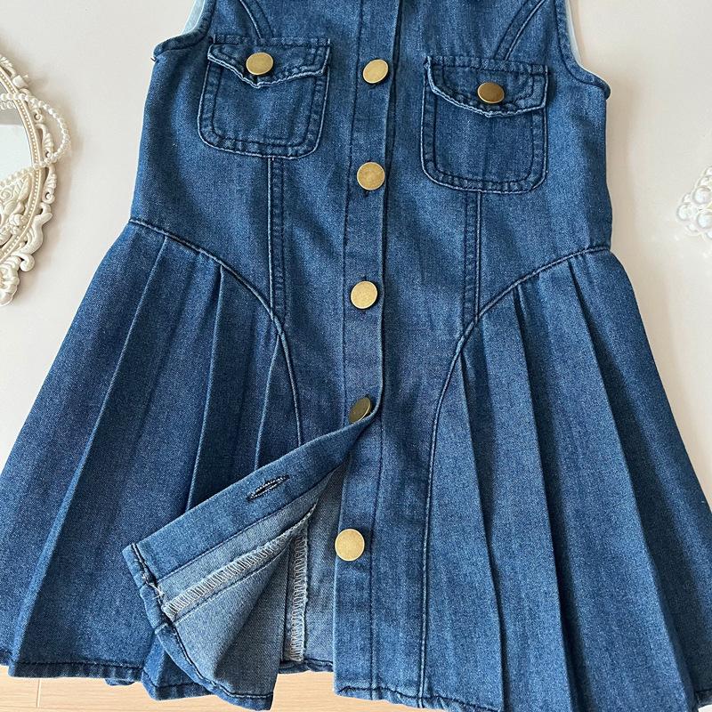 La minirobe denim boutons perlés | Robes Robes Femme