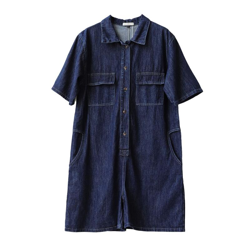 La robe chemise denim coton biologique | Robes Robes Femme