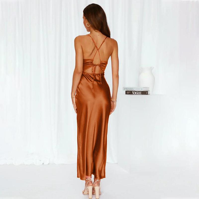 La robe nuisette satinée | Robes Robes Femme