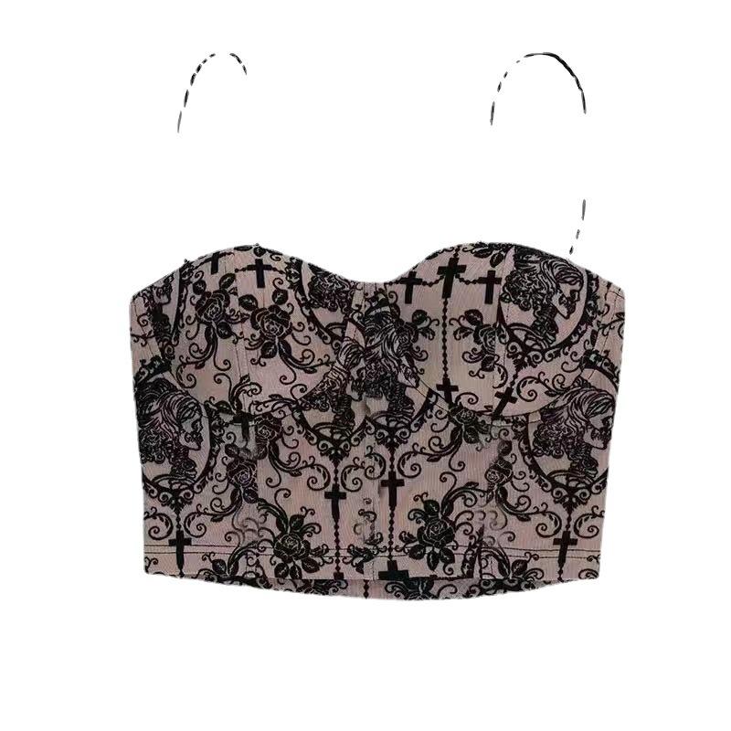 Le bustier tapisserie toile de Jouy tropicale | Camisoles Camisoles Camisoles