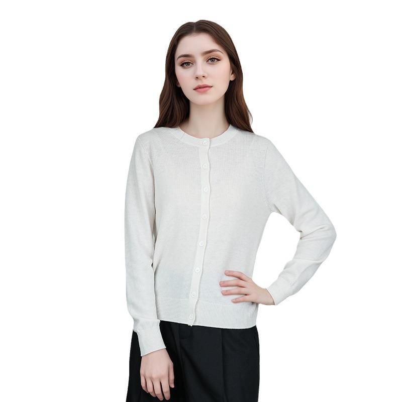 Le cardigan col rond fin tricot | Chandails Chandails Chandails