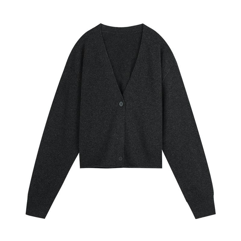 Le cardigan croisé un bouton Kaylla | Chandails Chandails Chandails