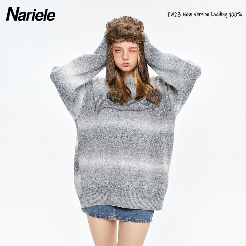 Le chandail raglan tricot bouclé dégradé | Chandails Chandails Chandails