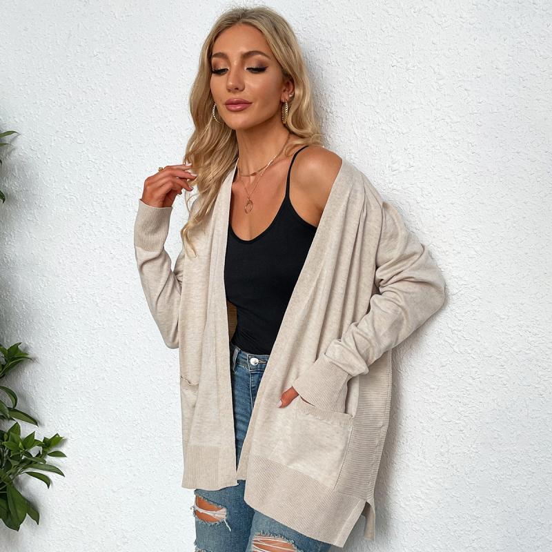 Le long cardigan ouvert fin tricot | Chandails Chandails Chandails