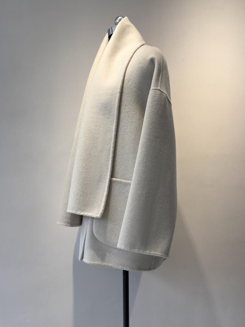 Le manteau ceinturé col cascade Mekia | Manteaux Manteaux Femme