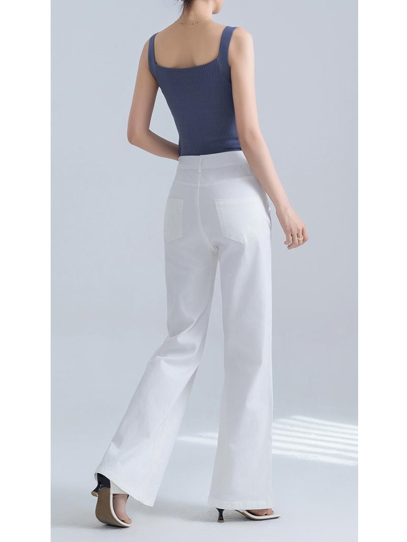 Le pantalon chino jambe large | Pantalons Pantalons Femme