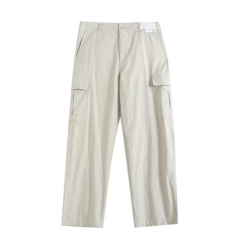 Le pantalon droit poches cargo | Pantalons Pantalons Femme