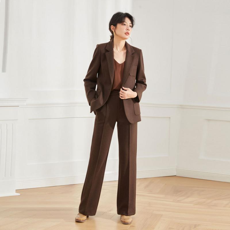 Le pantalon droit twill extensible | Pantalons Pantalons Femme