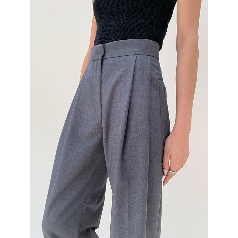 Le pantalon habillé taille basse à plis | Pantalons Pantalons Femme