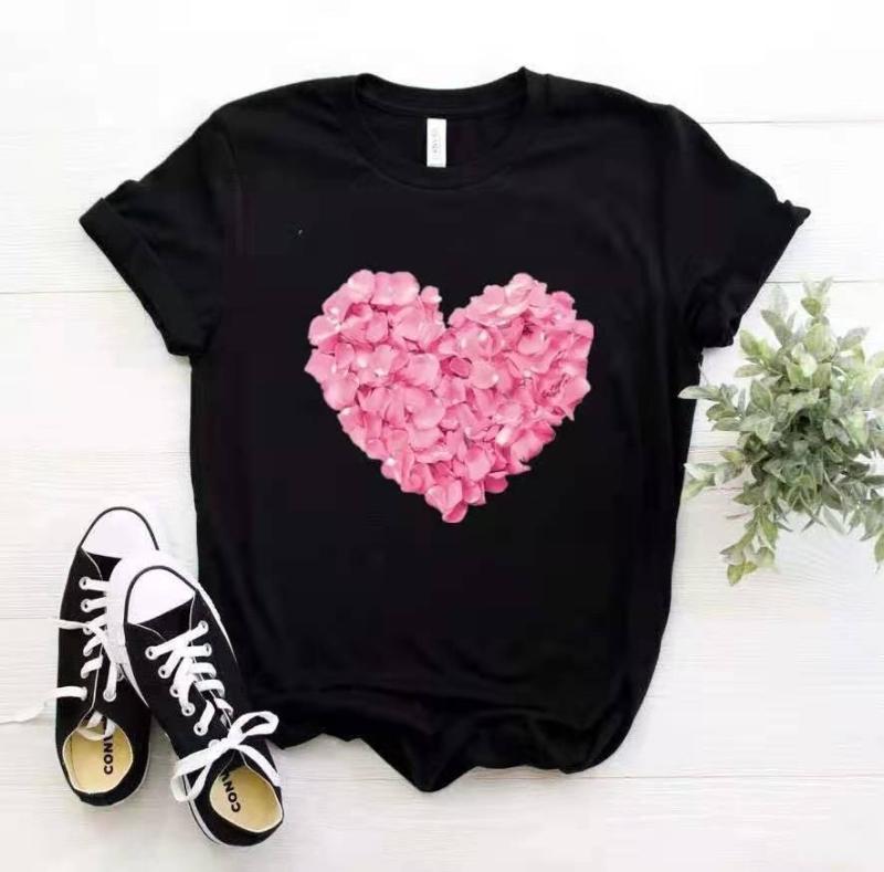 Le t-shirt carré coeurs en tulle | T-shirts T-shirts Femme