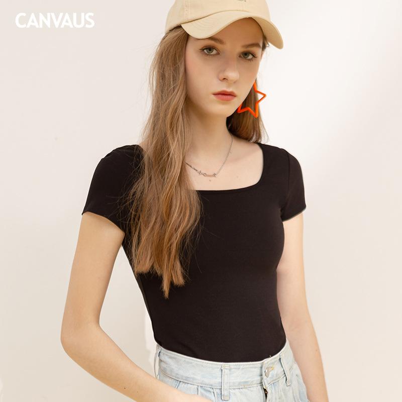 Le t-shirt doux col carré | T-shirts T-shirts Femme