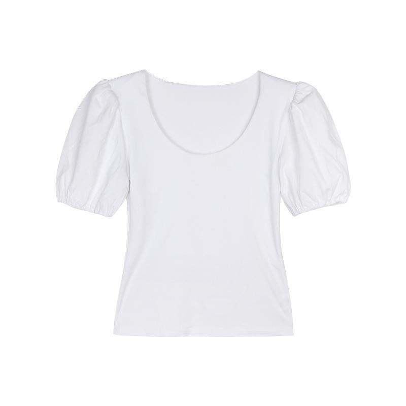 Le t-shirt extensible manches bouffantes | T-shirts T-shirts Femme