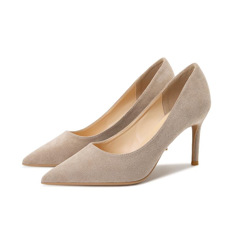 L’escarpin à bout pointu en suède Isobel Femme | Talons hauts Femme Chaussures Femme