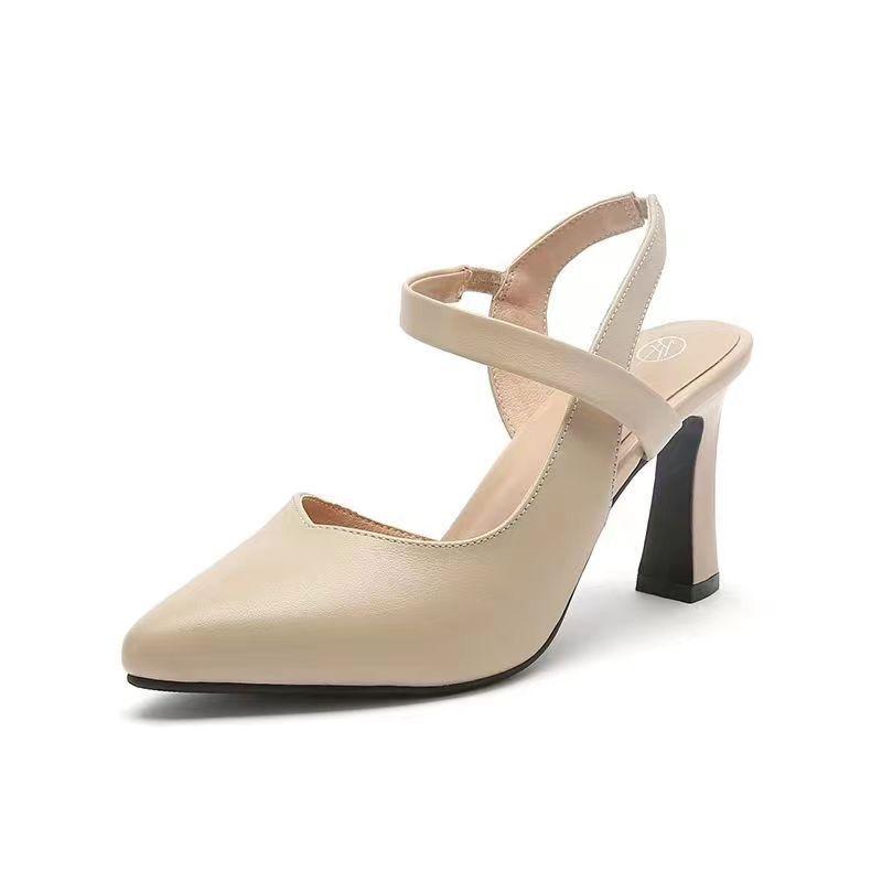 L’escarpin-mule en cuir Kanika Femme | Talons hauts Femme Chaussures Femme